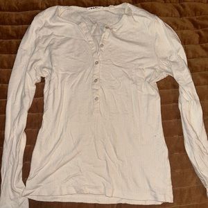 DOEN pointelle Thea cotton henley